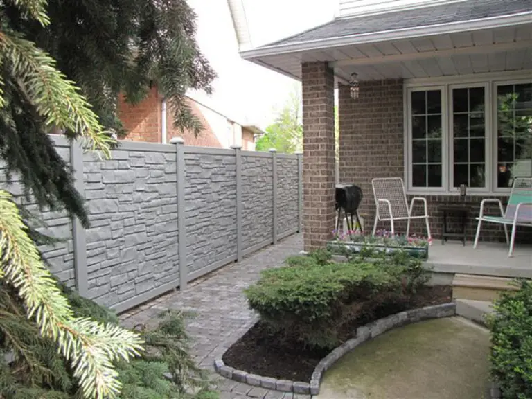 Light Grey Simtek Molded Privacy Stone