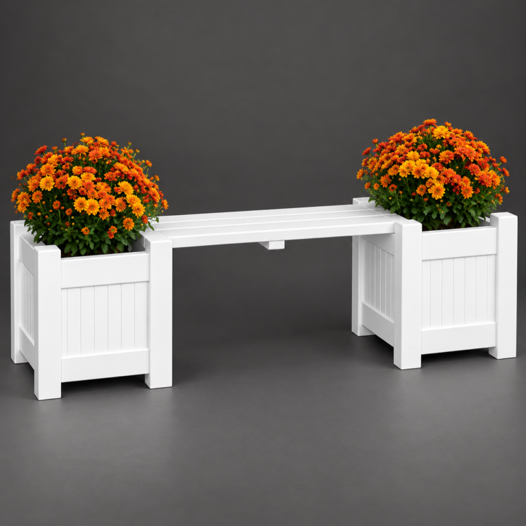 littlebloom planter bench