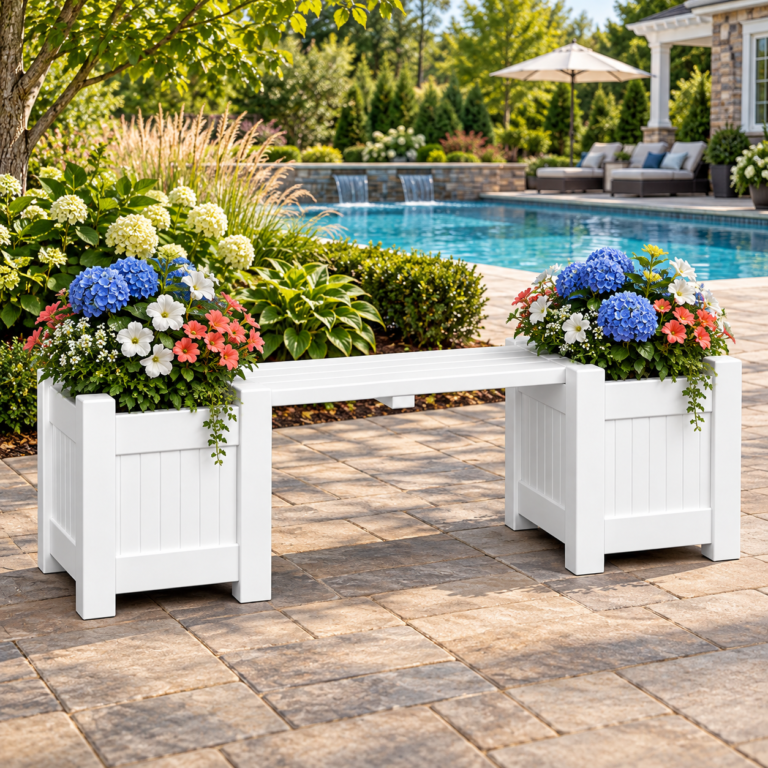 littlebloom planter bench